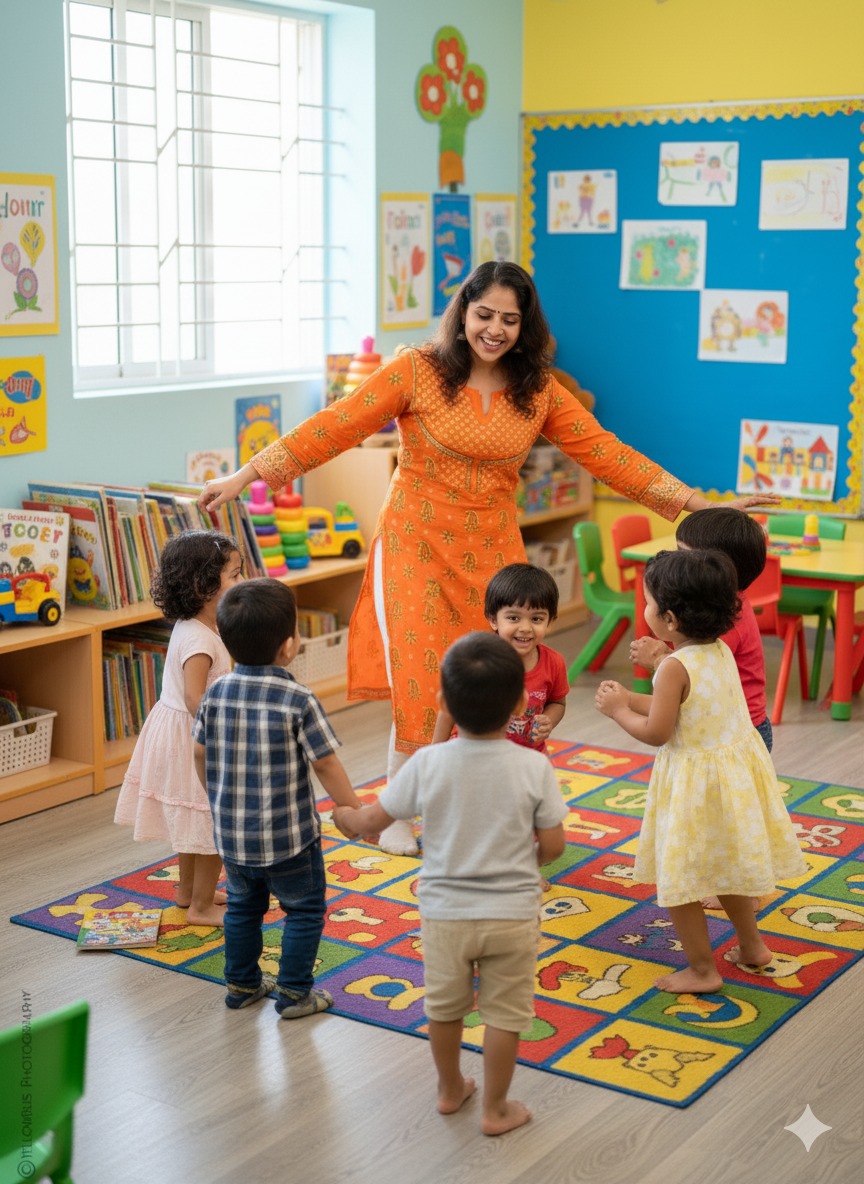 Montessori classroom learning